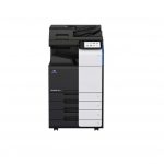 Konica Minolta Bizhub C360i – elegancka kserokopiarka A3 w widoku z przodu, z czytelnym panelem sterowania i funkcjonalnym designem.