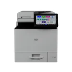 Ricoh IM C401F – widok górnej części z panelem dotykowym i automatycznym podajnikiem dokumentów