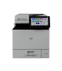 Ricoh IM C401F – widok górnej części z panelem dotykowym i automatycznym podajnikiem dokumentów