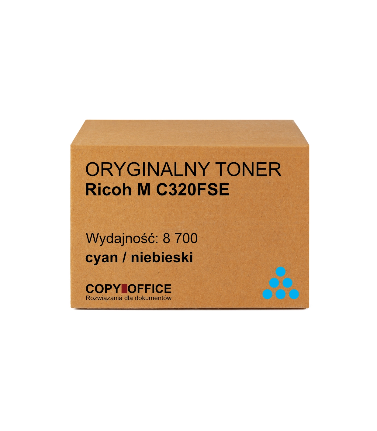 Oryginalny toner Ricoh M C320FSE cyan Oryginalny toner Ricoh M C320FSE cyan/niebieski (8 700 stron) - obrazek 1