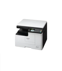 Monochromatyczne urządzenie wielofunkcyjne Ricoh M 2310N A3 z płaskim skanerem (Platen Cover PN2020 ), widok z prawej strony.