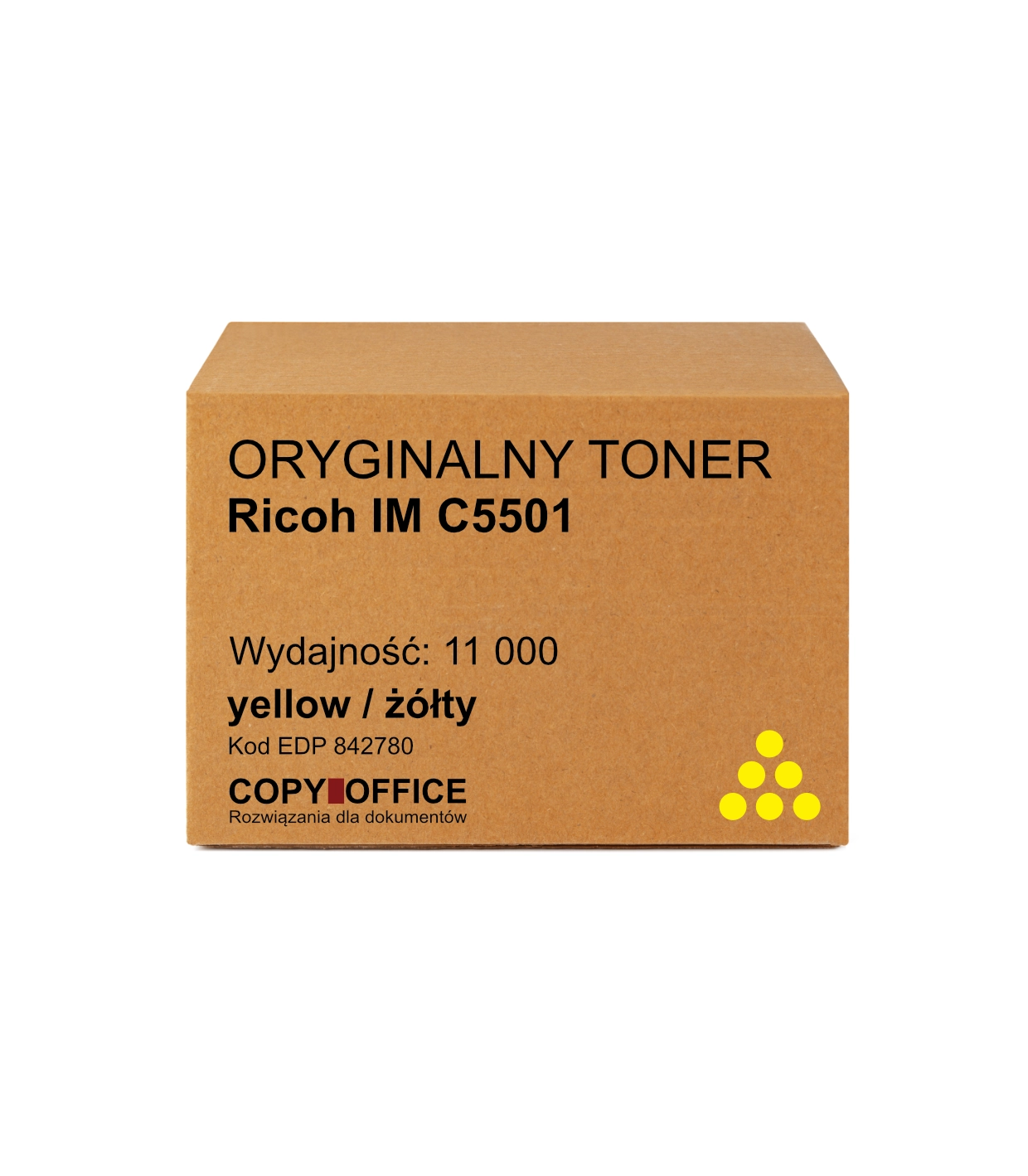 TONER Ricoh IM C5501 yellow EDP 842780 Oryginalny toner Ricoh IM C5501 yellow/żółty (11 000 stron) - obrazek 1