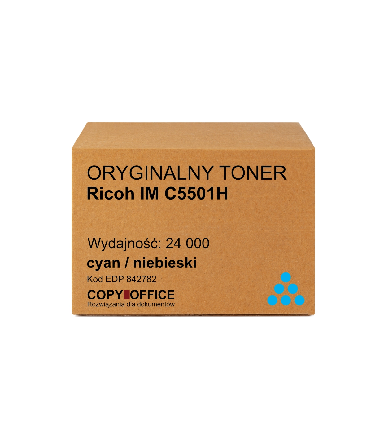 TONER Ricoh IM C5501H cyan EDP 842782 Oryginalny toner Ricoh IM C5501H cyan/niebieski (24 000 stron) - obrazek 1