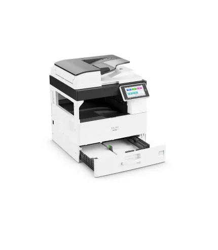 Ricoh IM 2702SE – widok z przodu z otwartą kasetą i panelem sterowania